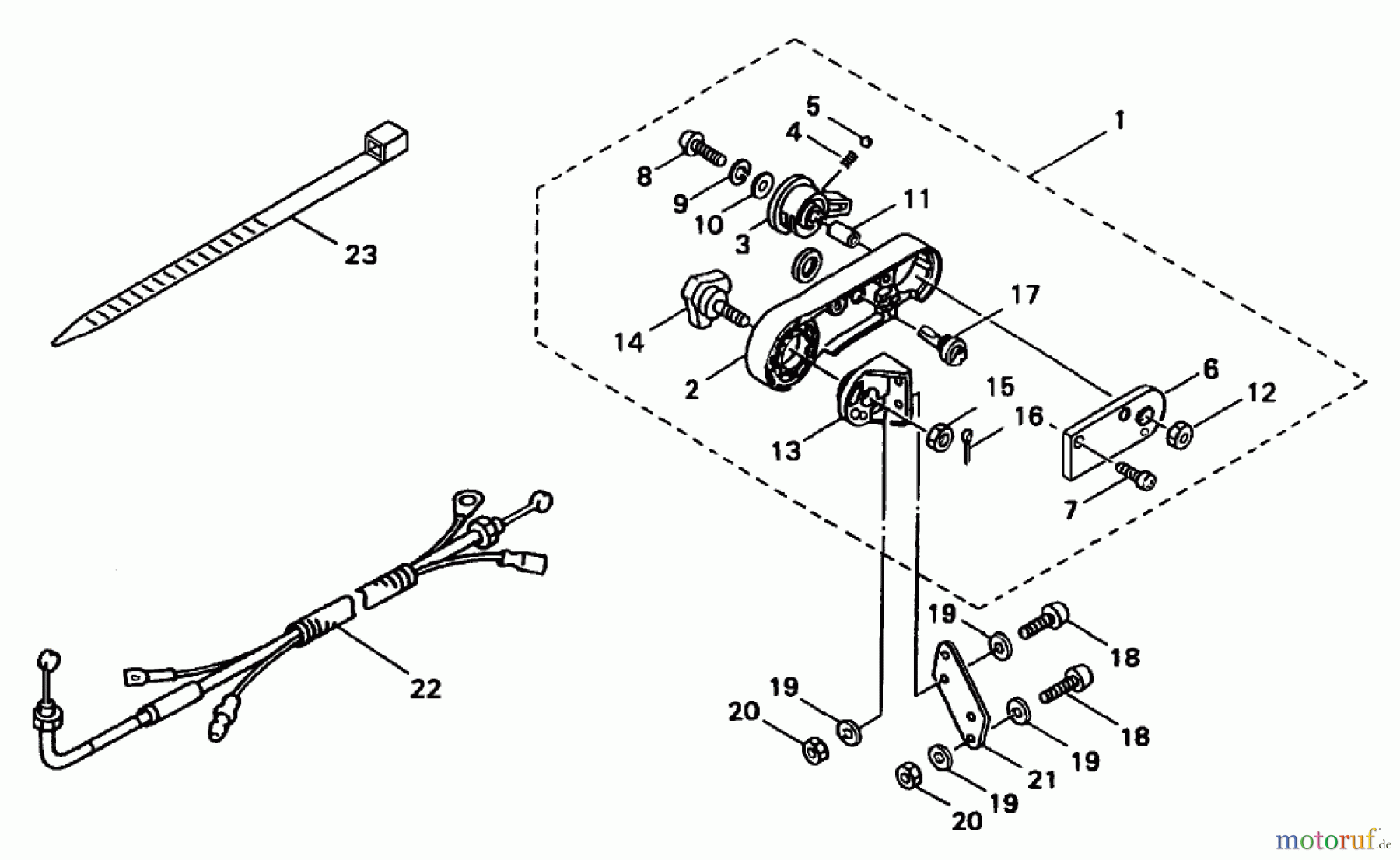  Laubbläser / Laubsauger 53047 - Toro BP 6900 Back Pack Blower (SN: 200000001 - 200999999) (2000) THROTTLE ASSEMBLY