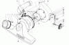 Laubbläser / Laubsauger 62900 - Toro 5 hp Lawn Vacuum (SN: 3000001 - 3999999) (1973) Ersatzteile BLOWER HOUSING AND FAN ASSEMBLY