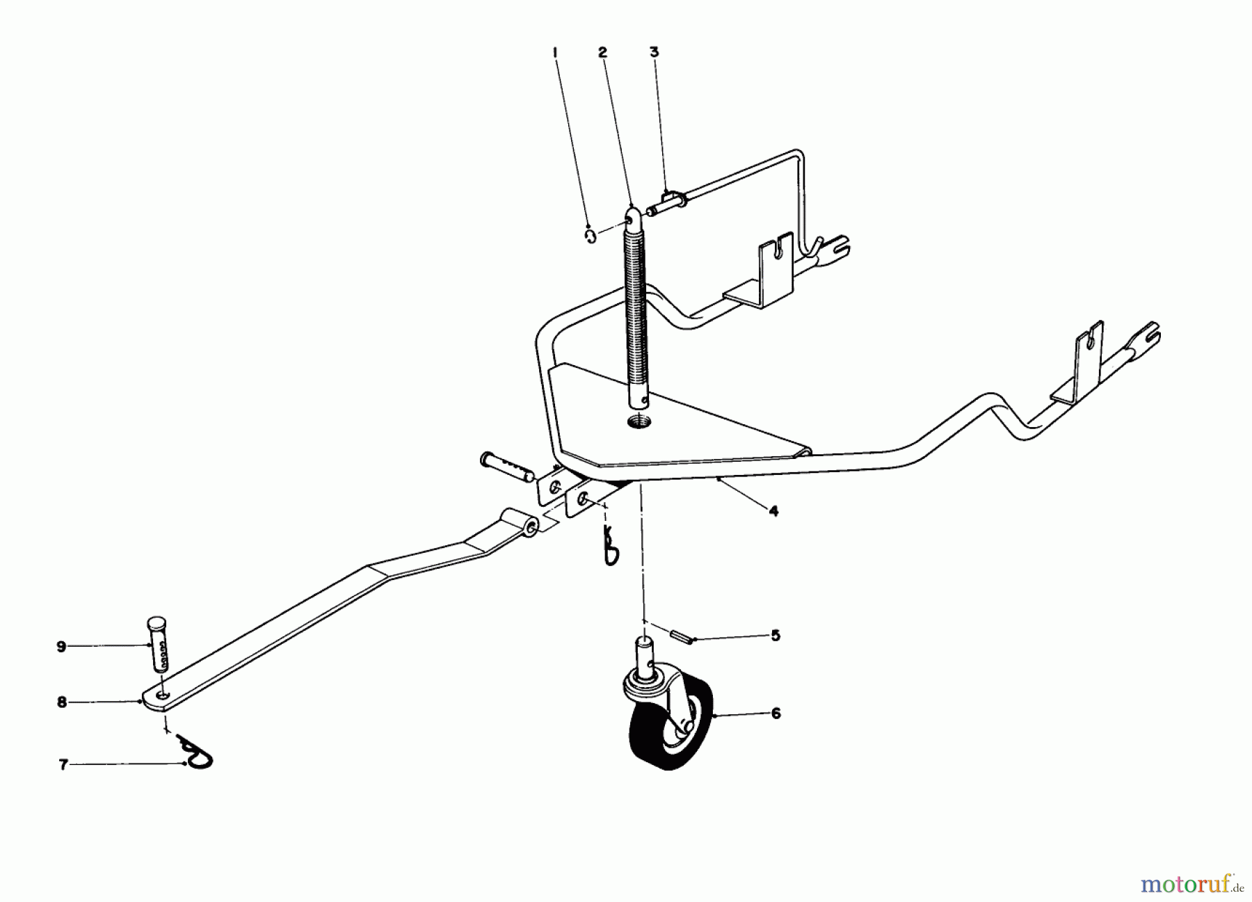  Laubbläser / Laubsauger 62900 - Toro 5 hp Lawn Vacuum (SN: 3000001 - 3999999) (1973) LAWN VACUUM TRAILER HITCH KIT NO. 59082