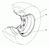 Mähdecks 30721 - Toro 72" Side Discharge Mower (SN: 700001 - 799999) (1987) Ersatzteile TIRE & WHEEL ASSEMBLY 23 X 10.50 X 12 (OPTIONAL) NO.36-1050