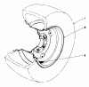 Mähdecks 30721 - Toro 72" Side Discharge Mower (SN: 80001 - 89999) (1988) Ersatzteile TIRE & WHEEL ASSEMBLY 23 X 10.50 X 12 (OPTIONAL) NO. 62-7020