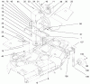 Mähdecks 30753 - Toro 52" Side Discharge Mower, GM 120 (SN: 990001 - 999999) (1999) Ersatzteile COVERS, GEARBOX AND GAGE WHEEL ASSEMBLY