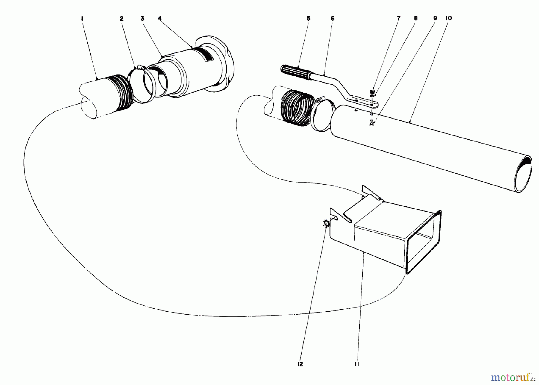  Laubbläser / Laubsauger 62905 - Toro 5 hp Lawn Blower (SN: 3000001 - 3999999) (1973) LEAF BLOWER BAGGING KIT NO. 59080