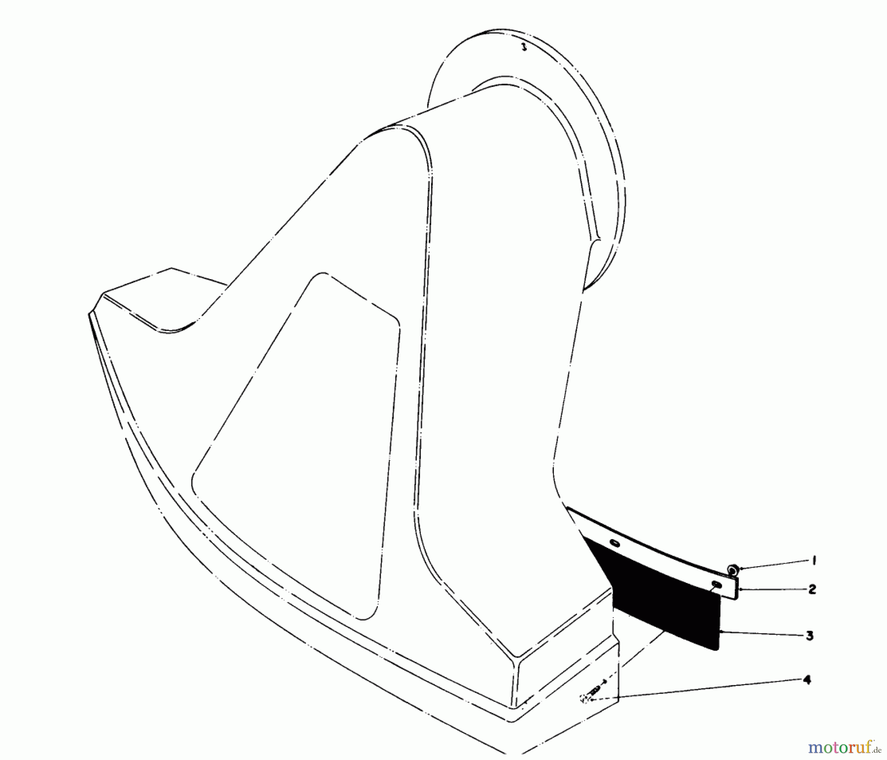  Laubbläser / Laubsauger 62912 - Toro 5 hp Lawn Vacuum (SN: 0000001 - 0999999) (1980) FLAP KIT (MODEL 59086)