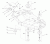 Mähdecks 74208 - Toro 62" Side Discharge Mower (SN: 890001 - 899999) (1998) Ersatzteile SPINDLES, BLADES, AND DEFLECTOR