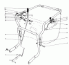 Laubbläser / Laubsauger 62923 - Toro 5 hp Lawn Vacuum (SN: 4000001 - 4999999) (1984) Ersatzteile CONTROLS AND HANDLE ASSEMBLY (MODEL 62912)