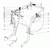 Laubbläser / Laubsauger 62923 - Toro 5 hp Lawn Vacuum (SN: 4000001 - 4999999) (1984) Ersatzteile CONTROLS AND HANDLE ASSEMBLY (MODEL 62923)