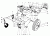 Laubbläser / Laubsauger 62923 - Toro 5 hp Lawn Vacuum (SN: 5000001 - 5999999) (1985) Ersatzteile ENGINE AND BASE ASSEMBLY (MODEL 62923)