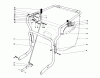 Laubbläser / Laubsauger 62923 - Toro 5 hp Lawn Vacuum (SN: 7000001 - 7999999) (1977) Ersatzteile CONTROLS & HANDLE ASSEMBLY (MODEL 62912)