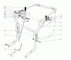 Laubbläser / Laubsauger 62912 - Toro 5 hp Lawn Vacuum (SN: 6000001 - 6999999) (1986) Ersatzteile CONTROLS AND HANDLE ASSEMBLY (MODEL 62912)