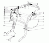 Laubbläser / Laubsauger 62912 - Toro 5 hp Lawn Vacuum (SN: 6000001 - 6999999) (1986) Ersatzteile CONTROLS AND HANDLE ASSEMBLY (MODEL 62923)