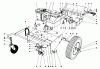 Laubbläser / Laubsauger 62912 - Toro 5 hp Lawn Vacuum (SN: 8000001 - 8999999) (1978) Ersatzteile ENGINE AND BASE ASSEMBLY (MODEL 62923)