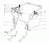 Laubbläser / Laubsauger 62923 - Toro 5 hp Lawn Vacuum (SN: 9000001 - 9999999) (1989) Ersatzteile CONTROLS AND HANDLE ASSEMBLY (MODEL 62912)