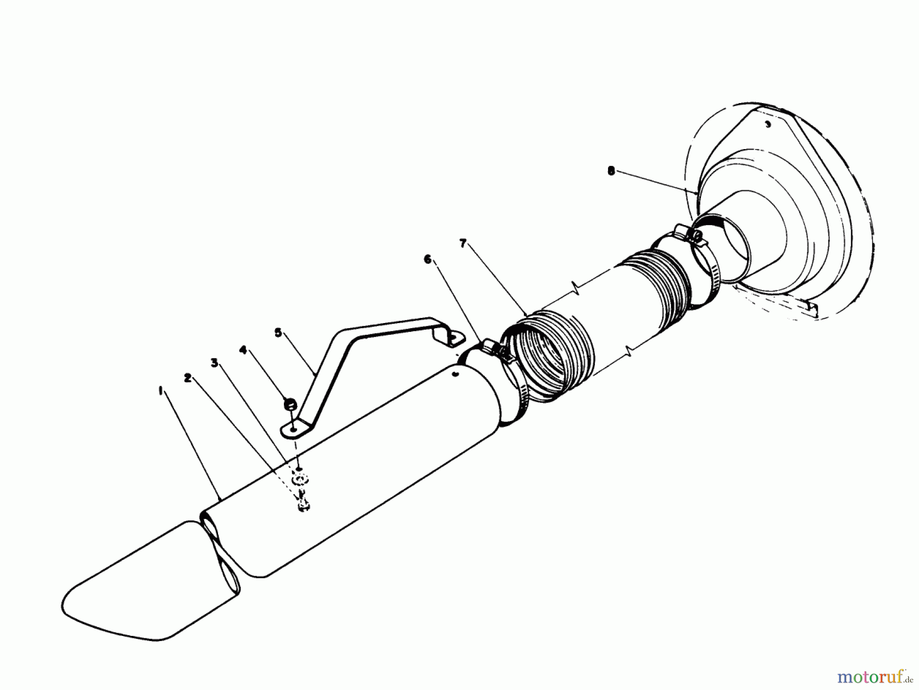  Laubbläser / Laubsauger 62923 - Toro 5 hp Lawn Vacuum (SN: 9000001 - 9999999) (1989) VACUUM HOSE KIT (MODEL 59085) (OPTIONAL)