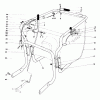 Laubbläser / Laubsauger 62923 - Toro 5 hp Lawn Vacuum (SN: 4900001 - 4999999) (1994) Ersatzteile CONTROL & HANDLE ASSEMBLY