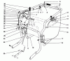 Laubbläser / Laubsauger 62924 - Toro 5 hp Lawn Vacuum (SN: 6900001 - 6999999) (1996) Ersatzteile CONTROL & HANDLE ASSEMBLY