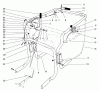 Laubbläser / Laubsauger 62924 - Toro 5 hp Lawn Vacuum (SN: 7900001 - 7999999) (1997) Ersatzteile CONTROL & HANDLE ASSEMBLY