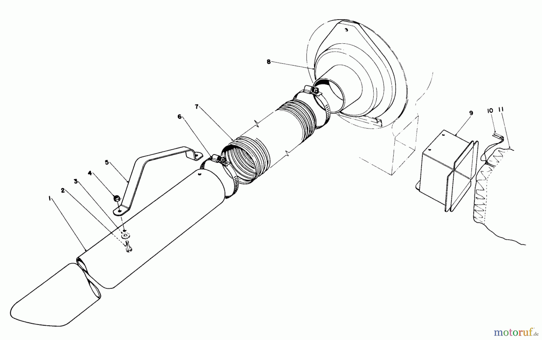  Laubbläser / Laubsauger 62933 - Toro 5 hp Lawn Blower (SN: 5000001 - 5999999) (1975) BLOWER BAGGING KIT MODEL NO. 59084