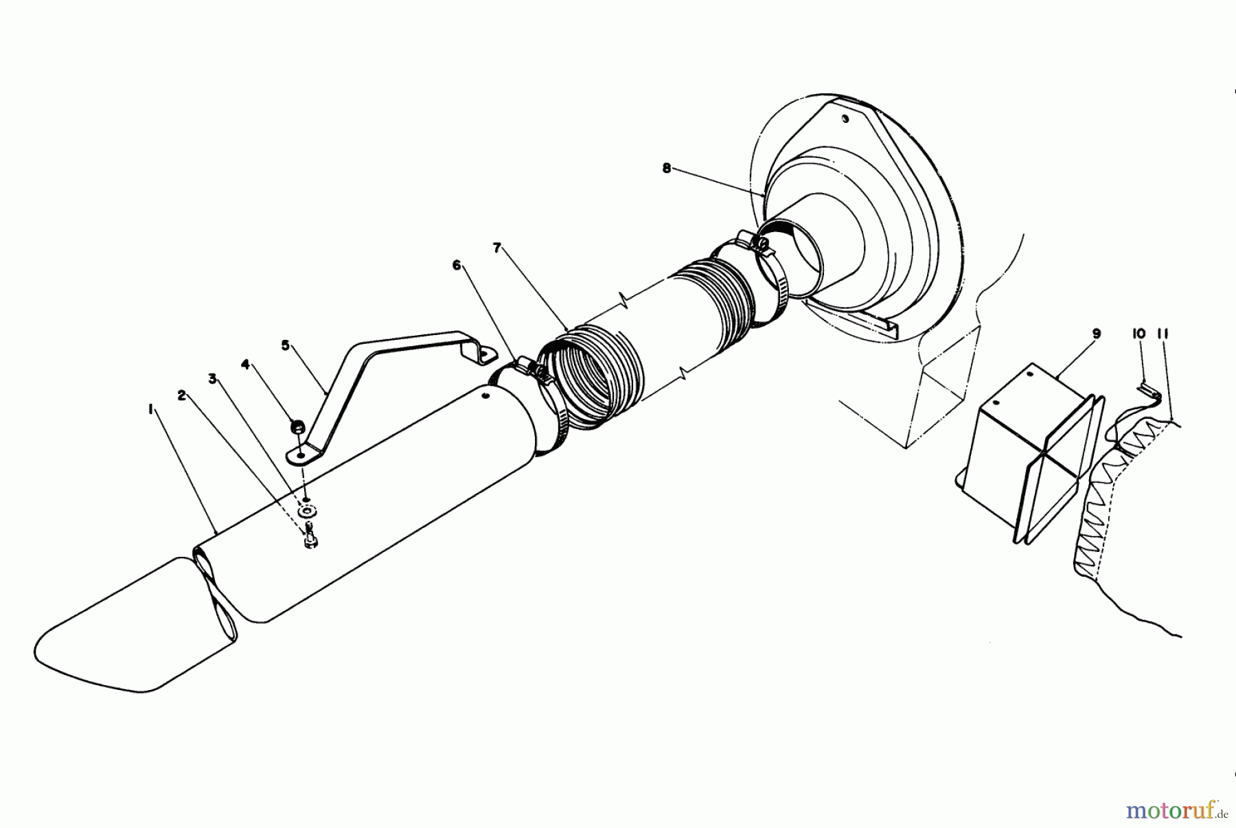  Laubbläser / Laubsauger 62933 - Toro 5 hp Lawn Blower (SN: 5000001 - 5999999) (1985) BLOWER BAGGING KIT MODEL NO. 59084 (OPTIONAL)