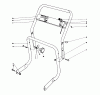 Laubbläser / Laubsauger 62933 - Toro 5 hp Lawn Blower (SN: 9000001 - 9999999) (1979) Ersatzteile HANDLE ASSEMBLY