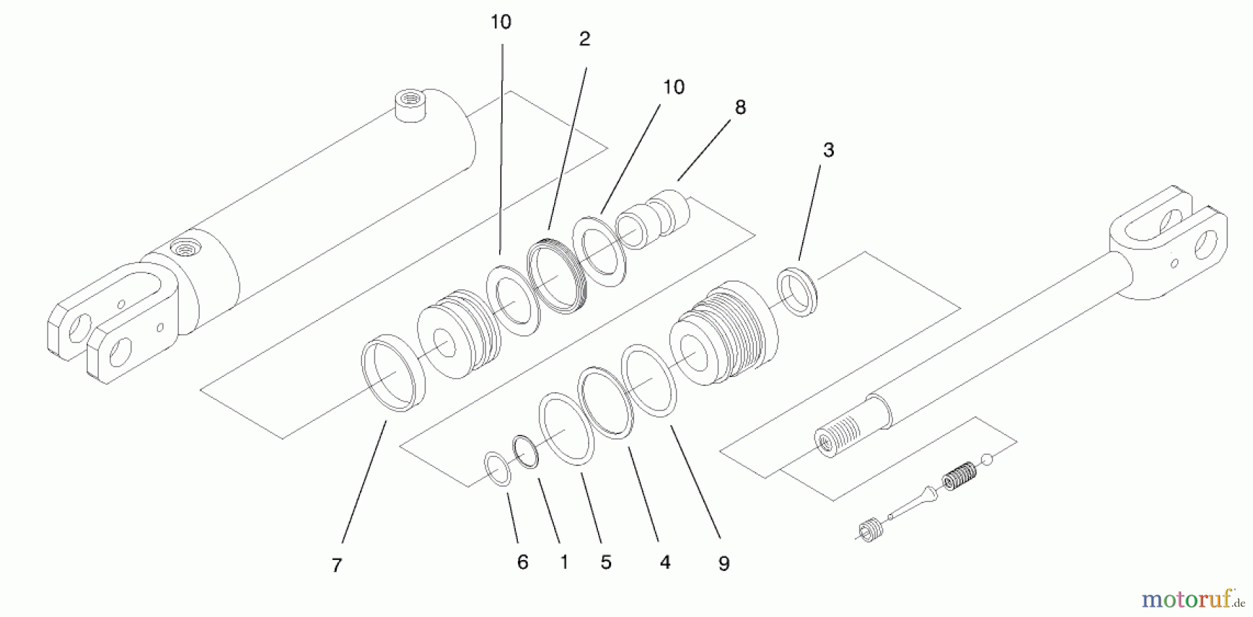  Compact Utility Attachments 100-4163 - Toro Hydraulic Cylinder Kit, Sitework Systems HYDRAULIC CYLINDER KIT