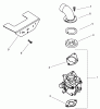 Compact Utility Attachments 104-4635 - Toro Remote Air Cleaner Kit, Dingo Model 22304 Ersatzteile CARBURETOR ADAPTER KIT