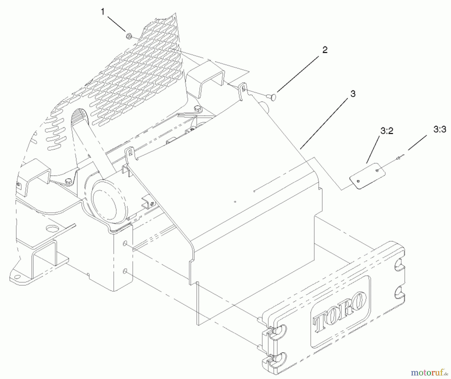  Compact Utility Attachments 104-9997 - Toro Heat Shield Kit, Dingo TX Compact Utility Loaders MUFFLER SHIELD ASSEMBLY