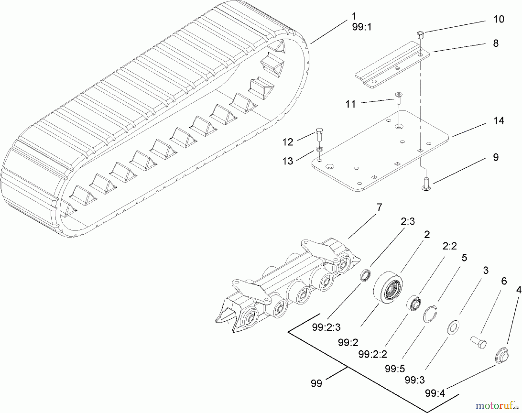  Compact Utility Attachments 106-7720 - Toro Left-Hand Track Guide Refit Kit, Dingo TX 425 Wide Track Compact Utility Loader LEFT-HAND TRACK GUIDE REFIT KIT NO. 106-7720