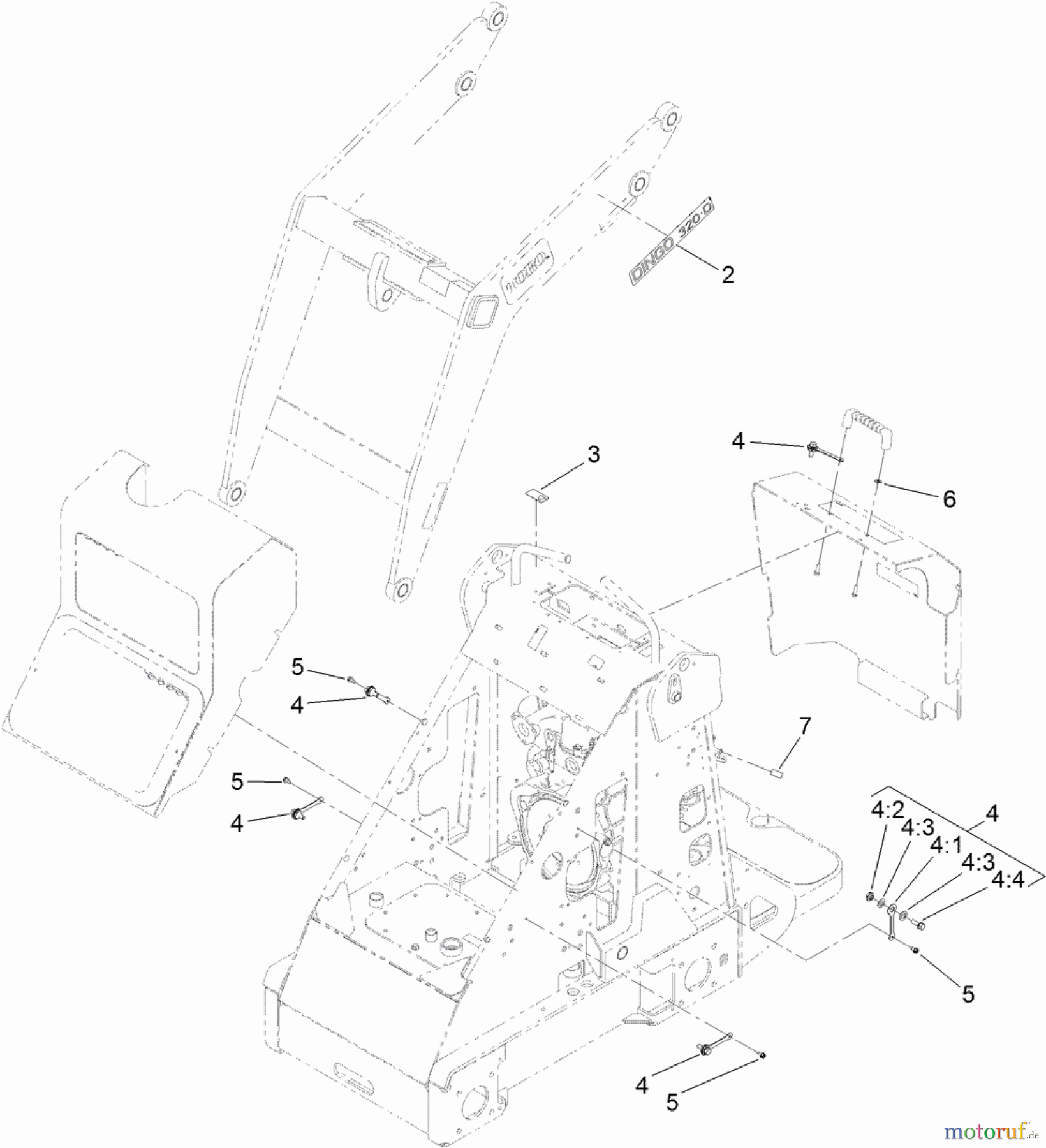  Compact Utility Attachments 22325 - Toro CE Kit, Dingo 320-D Compact Utility Loader CE ASSEMBLY