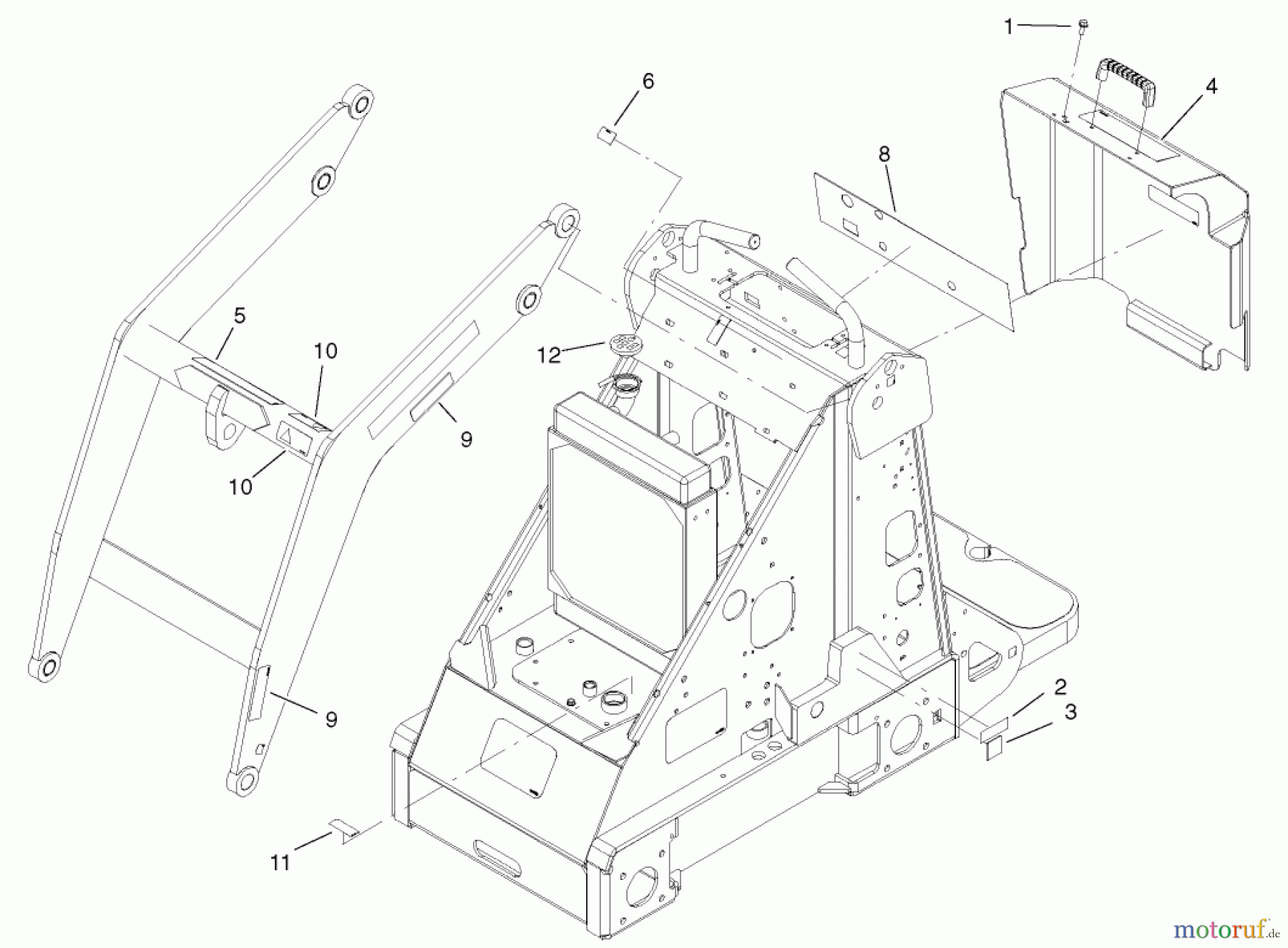  Compact Utility Attachments 22360 - Toro CE Kit, Dingo 320-D Compact Utility Loader (2002 & After) DECAL ASSEMBLY