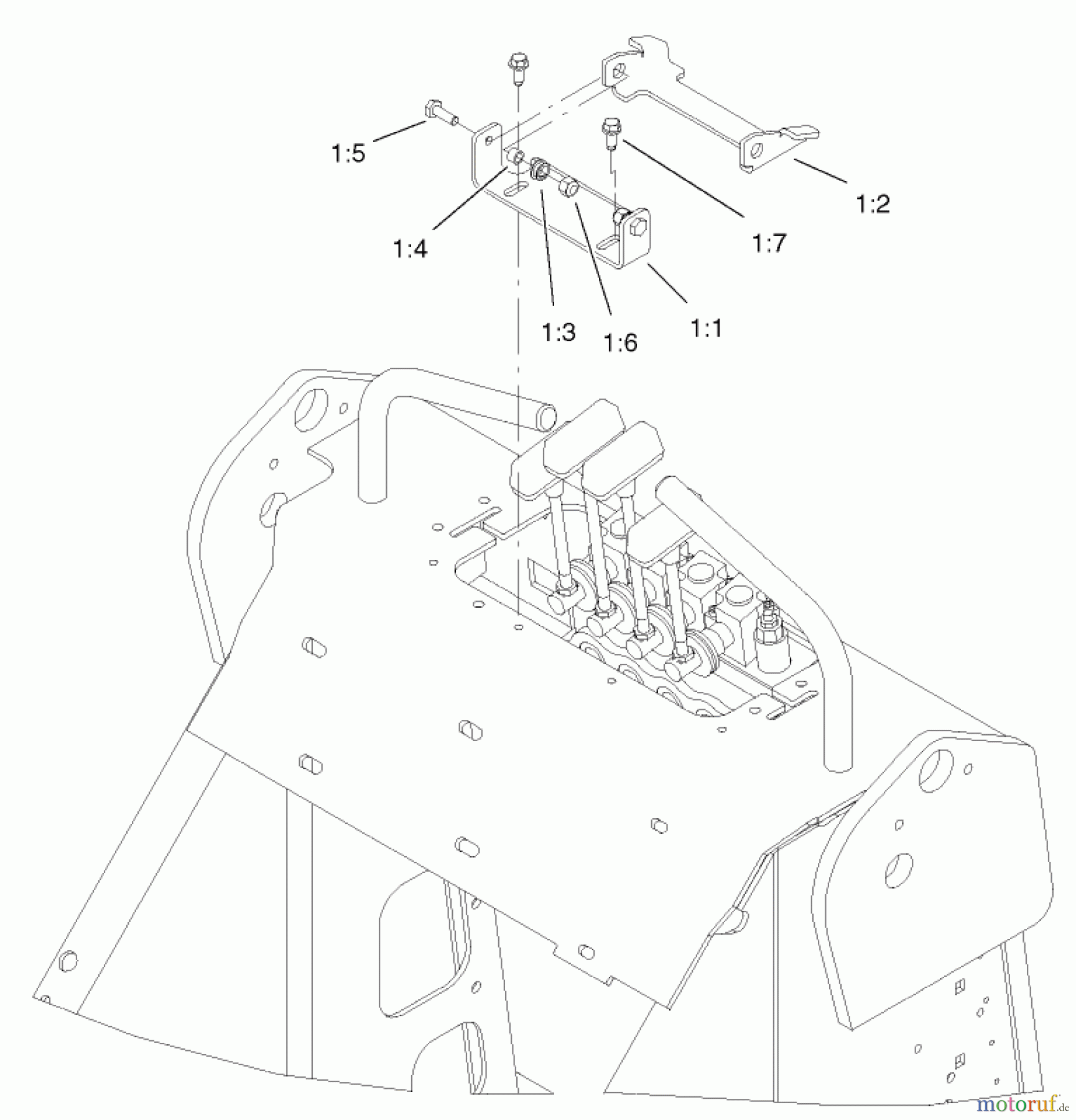  Compact Utility Attachments 22360 - Toro CE Kit, Dingo 320-D Compact Utility Loader (2002 & After) LEVER LOCK ASSEMBLY