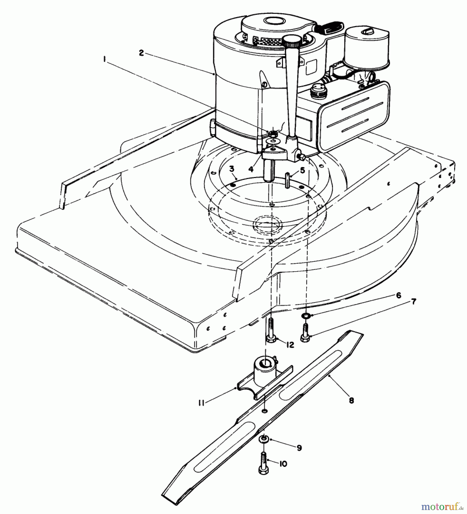  Rasenmäher 22005 - Toro Walk-Behind Mower (SN: 5000001 - 5999999) (1985) ENGINE ASSEMBLY