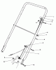 Rasenmäher 22015 - Toro Walk-Behind Mower (SN: 3000001 - 3999999) (1983) Ersatzteile HANDLE ASSEMBLY (MODEL 22015)