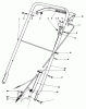 Rasenmäher 22015 - Toro Walk-Behind Mower (SN: 3000001 - 3999999) (1983) Ersatzteile HANDLE ASSEMBLY (MODEL 22020)