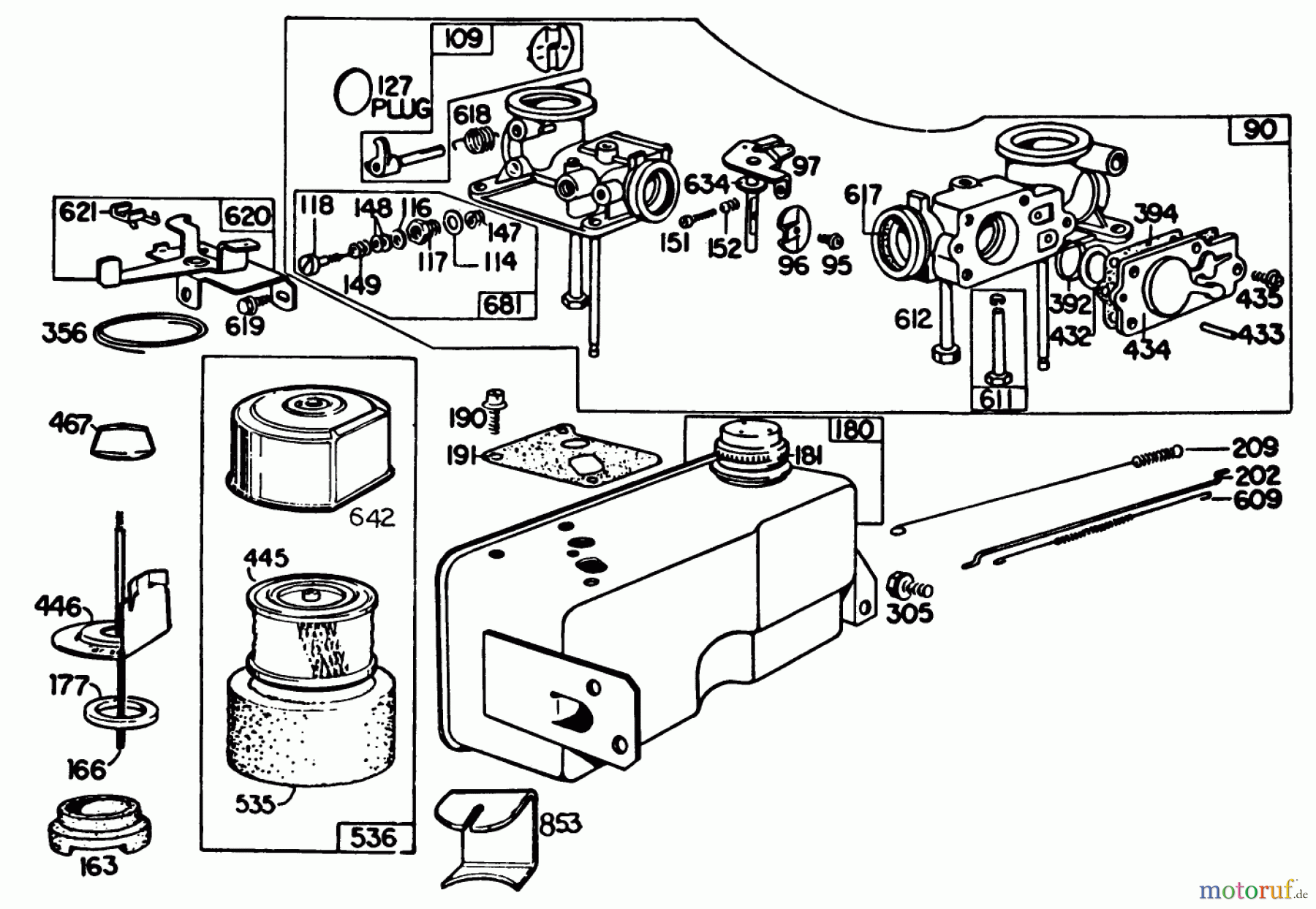  Rasenmäher 22015 - Toro Walk-Behind Mower (SN: 5000001 - 5999999) (1985) ENGINE BRIGGS & STRATTON MODEL 131922-0163-01 #3