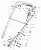 Rasenmäher 22020 - Toro Walk-Behind Mower (SN: 5000001 - 5999999) (1985) Ersatzteile HANDLE ASSEMBLY (MODEL 22020)