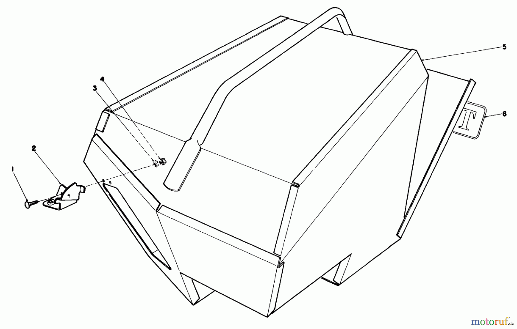  Rasenmäher 22020 - Toro Walk-Behind Mower (SN: 5000001 - 5999999) (1985) STEEL GRASS CATCHER (MODEL 22099)