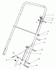 Rasenmäher 22020 - Toro Walk-Behind Mower (SN: 6000001 - 6999999) (1986) Ersatzteile HANDLE ASSEMBLY (MODEL 22015)