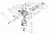 Rasenmäher 22025 - Toro Walk-Behind Mower (SN: 0000001 - 0999999) (1990) Ersatzteile CARBURETOR ASSEMBLY (MODEL NO. 47PK9-3)