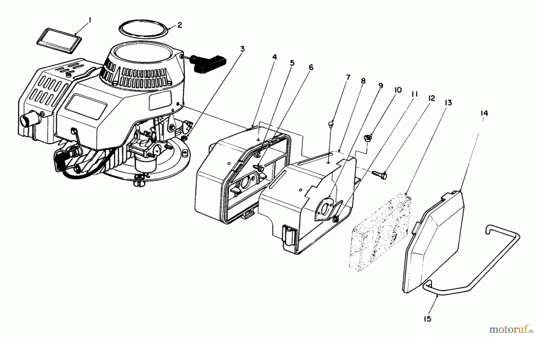  Rasenmäher 22025 - Toro Walk-Behind Mower (SN: 5000001 - 5999999) (1985) ENGINE ASSEMBLY