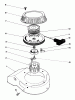 Rasenmäher 22025 - Toro Walk-Behind Mower (SN: 5000001 - 5999999) (1985) Ersatzteile RECOIL STARTER ASSEMBLY