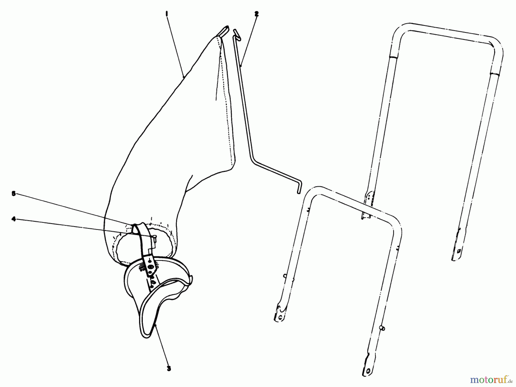  Rasenmäher 22025 - Toro Walk-Behind Mower (SN: 6000001 - 6999999) (1986) GRASS BAGGING KIT NO. 38-0050 (OPTIONAL)