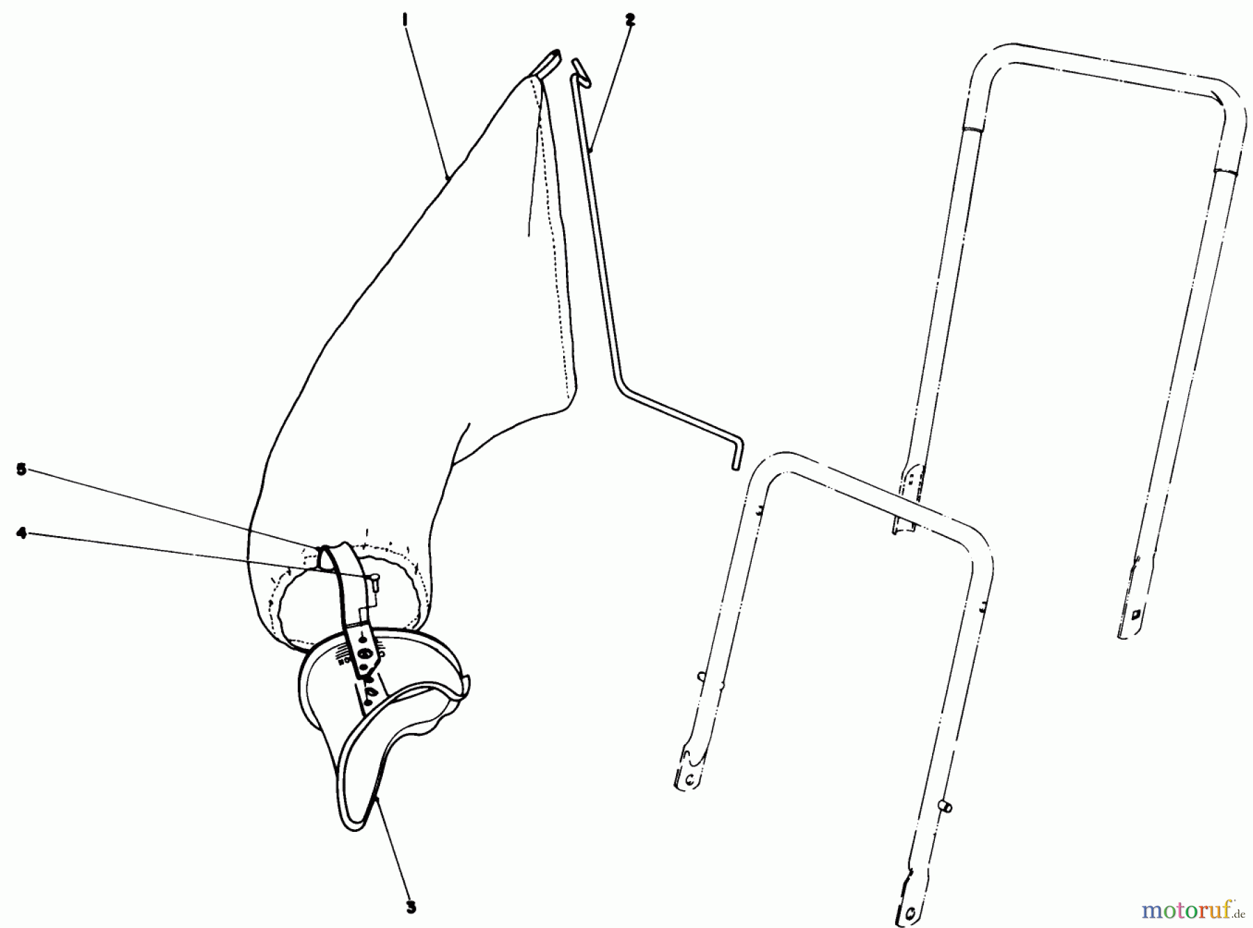  Rasenmäher 22025 - Toro Walk-Behind Mower (SN: 7000001 - 7999999) (1987) GRASS BAGGING KIT NO. 38-0050 (OPTIONAL)