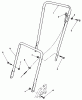 Rasenmäher 22025C - Toro Walk-Behind Mower (SN: 8000001 - 8999999) (1988) Ersatzteile HANDLE ASSEMBLY