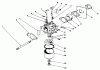 Rasenmäher 22026 - Toro Side Discharge Mower (SN: 2000001 - 2999999) (1992) Ersatzteile CARBURETOR ASSEMBLY (MODEL NO. 47PM1-3)