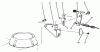 Rasenmäher 22026 - Toro Side Discharge Mower (SN: 5900001 - 5999999) (1995) Ersatzteile BRAKE ASSEMBLY