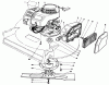 Rasenmäher 22030 - Toro Walk-Behind Mower (SN: 0000001 - 0999999) (1990) Ersatzteile ENGINE ASSEMBLY (MODEL 22035)