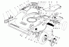 Rasenmäher 22030 - Toro Walk-Behind Mower (SN: 0000001 - 0999999) (1990) Ersatzteile HOUSING ASSEMBLY (MODEL 22030)