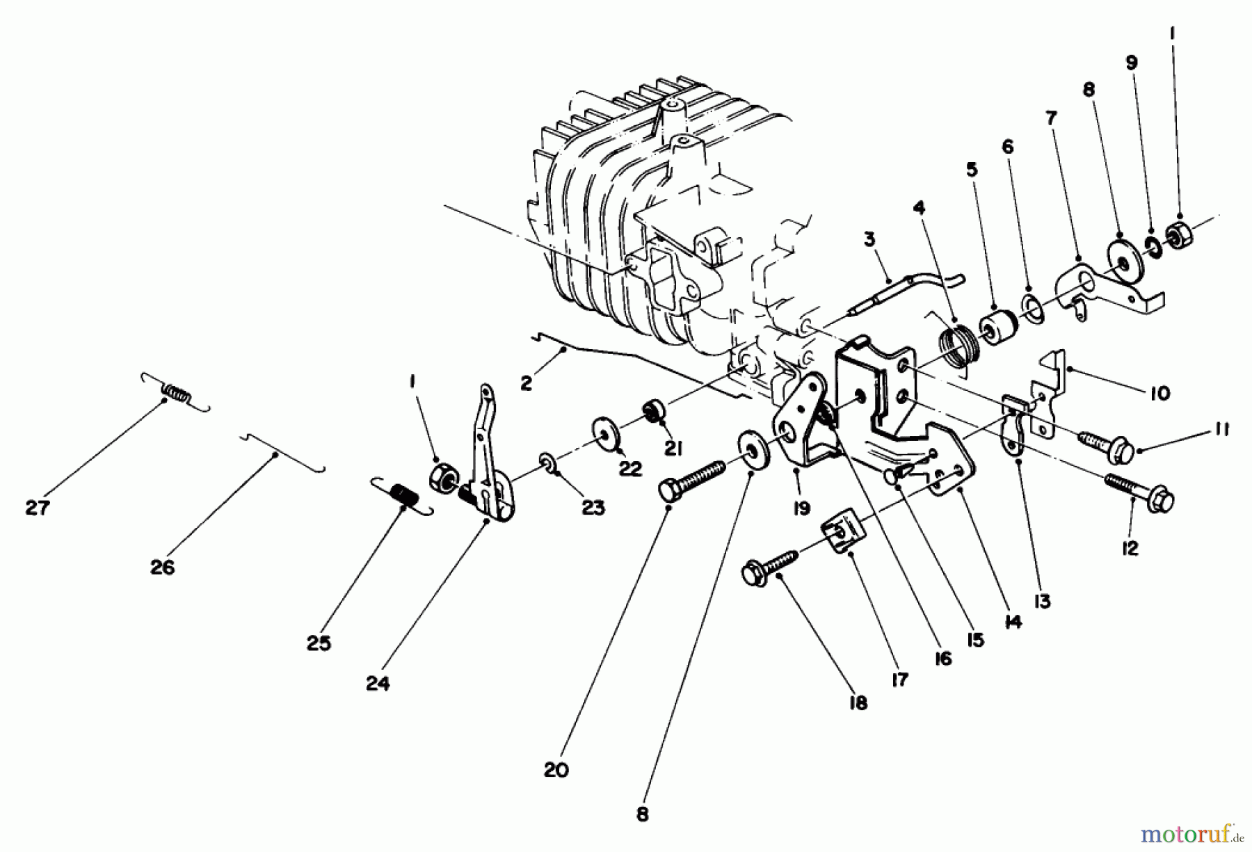  Rasenmäher 22035 - Toro Walk-Behind Mower (SN: 7000001 - 7999999) (1987) ENGINE ASSEMBLY MODEL NO. 47PG6 #4