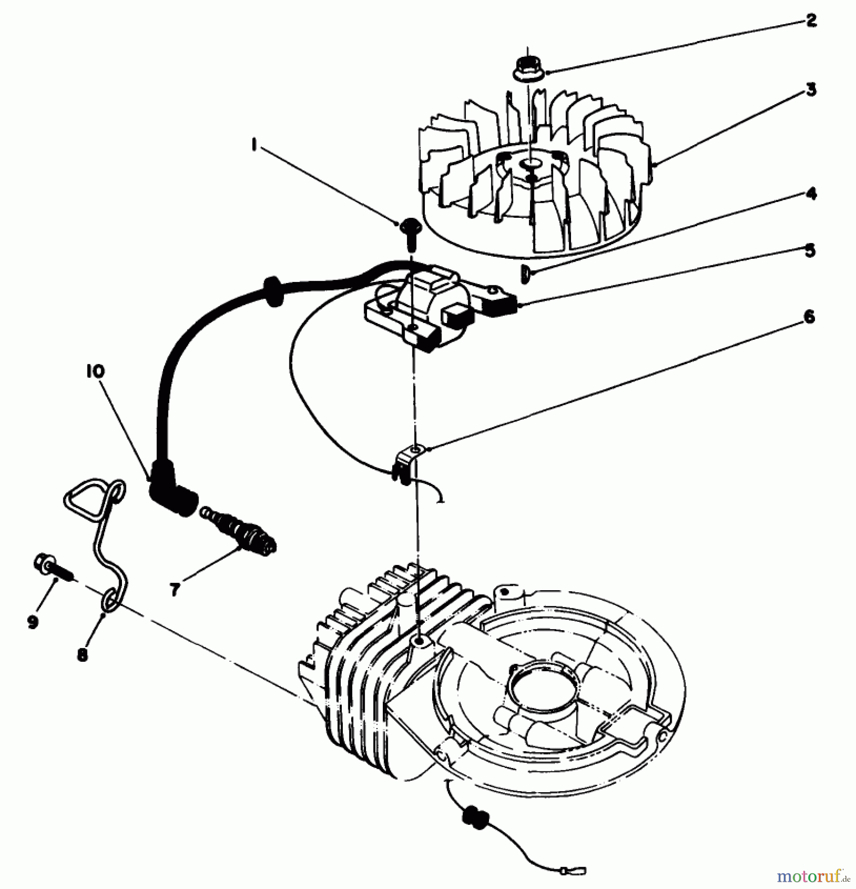  Rasenmäher 22030 - Toro Walk-Behind Mower (SN: 9000001 - 9999999) (1989) ENGINE ASSEMBLY MODEL NO. 47PH7 #2